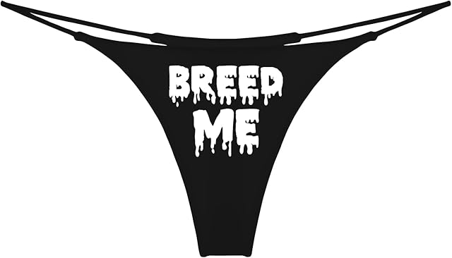 Fill Me Up G-String Thong, Flirty Fun Sports Underwear, Spank Me Panties Gifts for Women