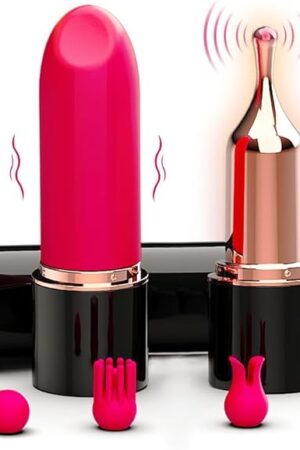 Adult Sex Toys Lipstick Vibrator - Mini Vibrators for Clit, G-Spot & Nipple Stimulation, Rechargeable & Discreet Electric Massagers, Waterproof Portable Toys Women Couples Sex Toys