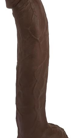 1457 Inch Huge Dildo Long Realistic Dildos for Women Men, Big Black Cock Anal Dildo with Strong Suction Cup for Hands-Free Play, Giant Massive Dildo Lifelike Large BBC Adult Sex Toy