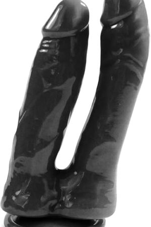 Double-Ended Realistic Dildo G-Spot Stimulation, 69 Inch Lifelike Dildo with Strong Suction Cup for Hands-Free, Double Sided Penis for Vaginal Anal, Adult Sex Toy for Women Men Couple (Black)