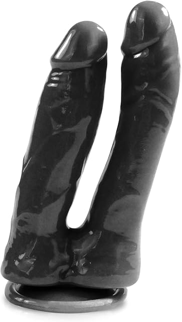 Double-Ended Realistic Dildo G-Spot Stimulation, 69 Inch Lifelike Dildo with Strong Suction Cup for Hands-Free, Double Sided Penis for Vaginal Anal, Adult Sex Toy for Women Men Couple (Black)