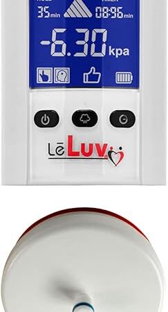LeLuv Replacement iPump Smart Programmable LCD Screen White Head Unit with Adapter for 1/4 Inch Inside Diameter Vacuum Hose