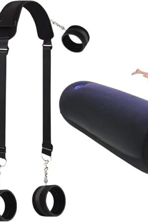 Generic 2024 Upgrade Inflatable Sex Long Round Pillow Sex Furniture for Bedroom Position Support Pillow with BDSM Kit Men Women Couples Sex Pillow Position Cushion for Couple Sweater NL01