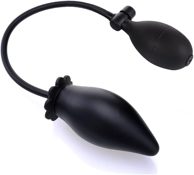 Inflatable Anal Butt Plug Pump Expandable Massager G-Spot Sex Toy for Men Women