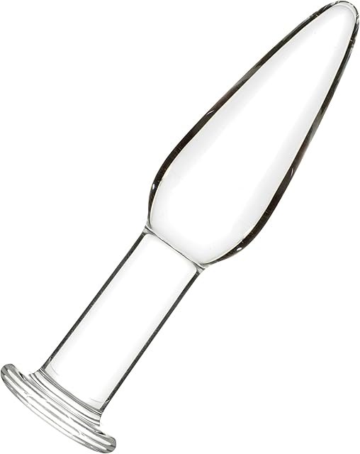 LEEWEDENG Glass Anal Plugs,484 in Crystal Mushroom Butt Plugs Prostate Massage Sex Toys for Women Men