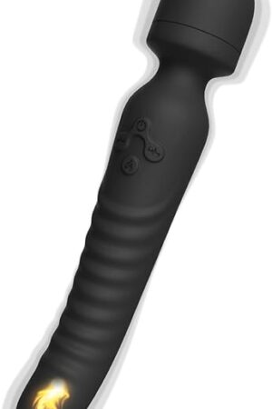 G Spot Vibrator Wand, Heating Function and Vibrating Ball for Clitoris, G-spot Stimulation, Waterproof Dildo Sex Toy with 7 Powerful Vibrations Dual Motor Stimulator for Women or Couple Fun