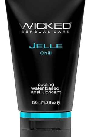 Wicked Jelle Chill Water-based Cooling Anal Gel Lubricant, 120 ml (4 fl oz)