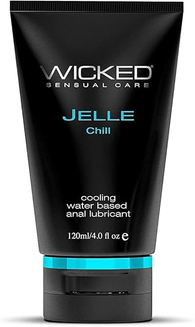 Wicked Jelle Chill Water-based Cooling Anal Gel Lubricant, 120 ml (4 fl oz)