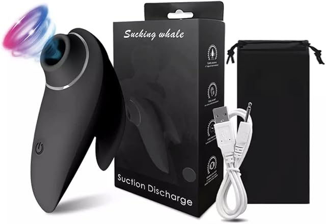 Whale Suction Vibrator (Black)