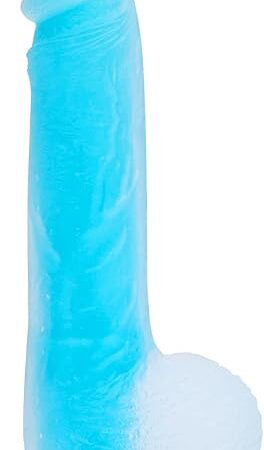 Dildo 8 Inch Small Realistic Dildo,Soft Lifelike Beginner Sex Toy Luminous Dildo,Penis with Strong Suction Cup Dildo for Womens Men,Couple Sex Toys,Adult Toys Lifelike Sex Anal Toys&Games