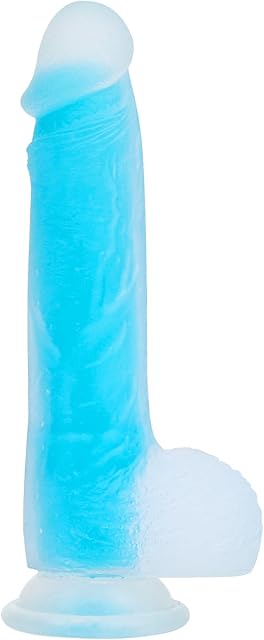Dildo 8 Inch Small Realistic Dildo,Soft Lifelike Beginner Sex Toy Luminous Dildo,Penis with Strong Suction Cup Dildo for Womens Men,Couple Sex Toys,Adult Toys Lifelike Sex Anal Toys&Games