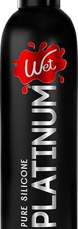 Wet Platinum Silicone-Based Personal Lubricant | Ultra Smooth, Super Slick, Hypoallergenic, Long-Lasting Performance, Waterproof Formula| Lube for Men, Women & Couples, 42 fl oz