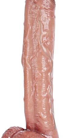 125" Realistic Silicone Large Dildo Small Glans Adult Sex Toy,XL Soft Thick Anal Dildo with Powerful Suction Cup,Anal Play Realistic Large Penis Huge Dildo for Lesbians or Gay Men