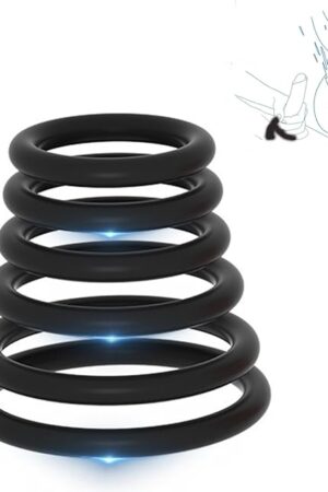 Cockring Penis Ring Sex Toys for Men,6 Different Sizes Penis Ring Extender Mens Sex Toys, Penis Rings Extension Male Sex Toys,Soft Silicone Stretchy Penis Enlager Adult Sex Toy for Men Longer Stronger