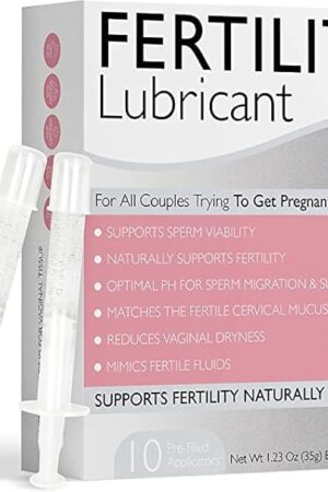 Fertility Lubricant with 10 Pre-Filled Applicators | Supports Sperm Viability | Lube to Enhance Intimacy | Water Based Lubrication Fertility Friendly Lube Conception for Fertility Support