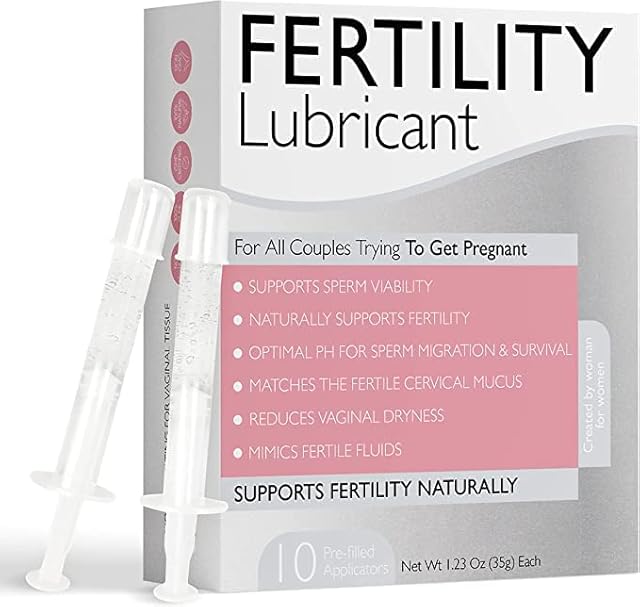 Fertility Lubricant with 10 Pre-Filled Applicators | Supports Sperm Viability | Lube to Enhance Intimacy | Water Based Lubrication Fertility Friendly Lube Conception for Fertility Support