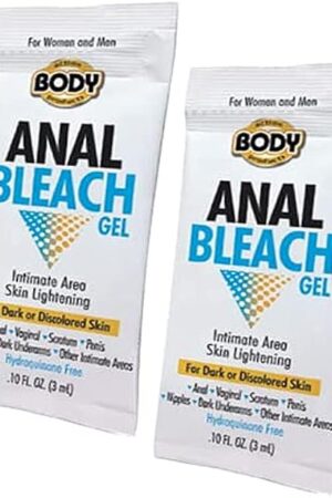 2pc Body Action Anal Bleaching Gel for intimate body action vaginal, anal bleach (.20fl oz)
