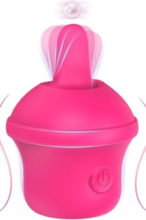 Vibrator Adult Sex Toys for Women,Rose Sex Toy Vibrators Clitoral Stimulator with 10 Vibration,Nipple G Spot Tongue Vibrator for Female Couples Games