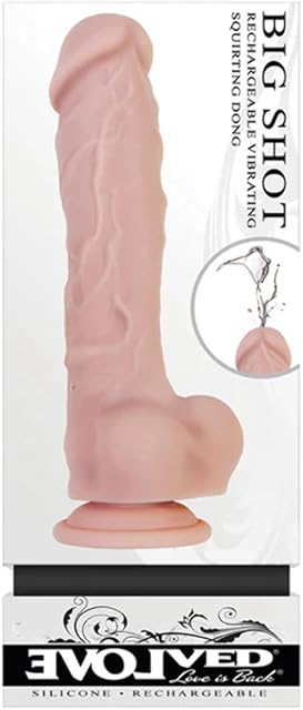 Evolved Novelties | Big Shot Ejaculating Squirting 8" Beige Dildo