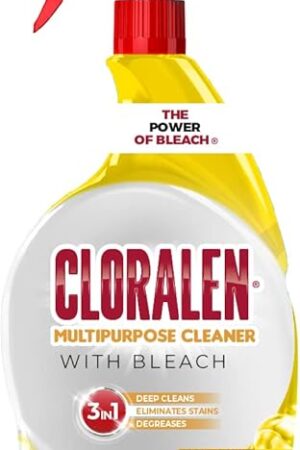 Cloralen All Purpose Cleaner with Bleach Spray - 32 fl oz - Fresh Scent - 3-in-1 Multipurpose Cleaner Spray - Deep Cleans, Eliminates Stains & Degreases