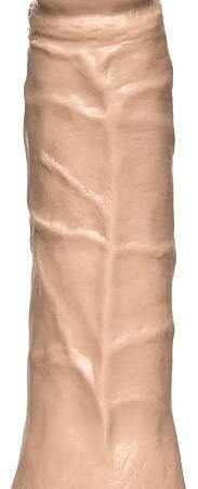 Doc Johnson Vac-U-Lock - 7 Inch Thin Dong - FIRMSKYN Dildo - F-Machine and Harness Compatible Dildo - for Adults Only, Vanilla