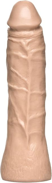 Doc Johnson Vac-U-Lock - 7 Inch Thin Dong - FIRMSKYN Dildo - F-Machine and Harness Compatible Dildo - for Adults Only, Vanilla