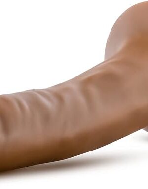 Eden Adult Sex Toys - Realistic Beginner Silicone Dildo 5.5 Inch - Posable Shaft Penis with Suction Cup & Strap-On Compatible for Hands-Free G Spot & Anal Play - Women, Men & Couples Pleasure - Mocha