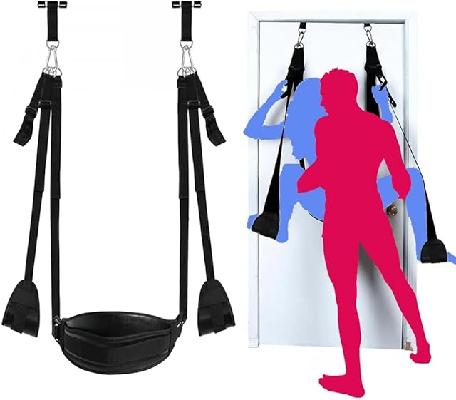 Hold 300LB Door Mount Sex Slingshot Swing for Adults Over The Door Swing Sex Adults Portable Sling Sex Frame Stand Sex Furniture for Bedroom Adults Couples Play BDSM Toys for Women Sweatshirt