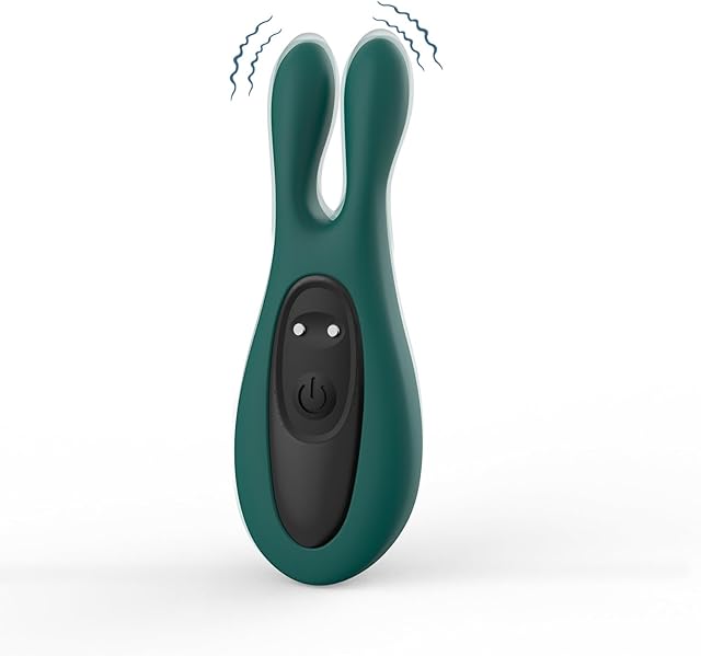 G-spot Rabbit Vibrator Sex Toys - Adult Toys Realistic Clitoral Stimulator & 9 Powerful Vibrations, Soft Silicone Bunny Clit Vagina Tits Massager for Women Couples Pleasure, Green