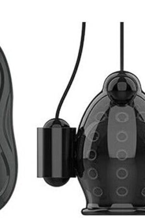 Honeypleasures Rechargeable Vibrating 3 Bullet Penis Head Teaser with Remote for Men, 12 Function - Glans Trainer Massage Vibrator Massager & Masturbator