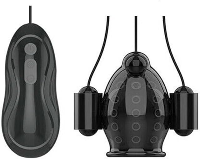 Honeypleasures Rechargeable Vibrating 3 Bullet Penis Head Teaser with Remote for Men, 12 Function - Glans Trainer Massage Vibrator Massager & Masturbator