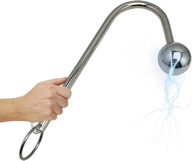Anal Butt Plug 3 Size Electric Shock Anal Hook Beads Butt Plug Pull Ring Massager Electro Stimulation Anal Sex Toys