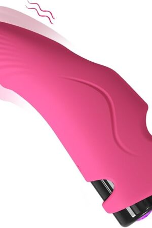 Finger Dildo Vibrator, Bullet Sex Toys, Vibrating Mini G spot Clitoral Nipple Masturbator, Waterproof Rechargeable Stimulator with 9 Vibration Modes, Sex Toys for Women & Couples Pleasure