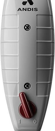 Andis 04780 Professional T-Outliner Beard & Hair Trimmer for Men with Carbon Steel T-Blade, Bump Free Technology ? Corded Electric Beard Trimmer, GTO, Grey