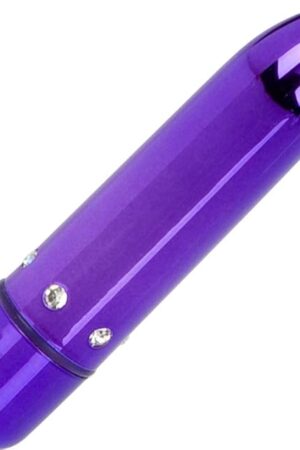 CalExotics Crystal High Intensity Bullet Vibrator, Waterproof Discreet Massager with Intense Power and Incremental Speed Control - Purple SE-0075-70-2