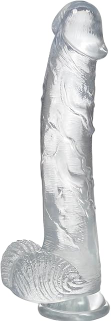 Huge Dildo Sex Toys, 12 Inch Clear Realistic Dildo Thick Anal Dildo with Strong Suction Cup for G-spot and Anal Hands-Free Play, Big Dildo Adult Toys for Men Women