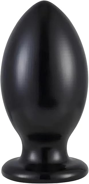 Generic S/M/L/XL/XXL/XXL/XXXL Huge Anal Plug G-Spot Stimulation Prostate Massager Anal Dilator Butt Plug Dildo Anal Ball Sex Toys for Women Men(Black XXL)