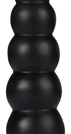 Anal Bead Butt Plug Trainer - Anal Bead Butt Plug Dildo with 5 Gradual Large Bead, Anus Dilator Anal Ball Anal Plug Prostate Massage Vaginal Anal Sex Toys for Men Women (Black)