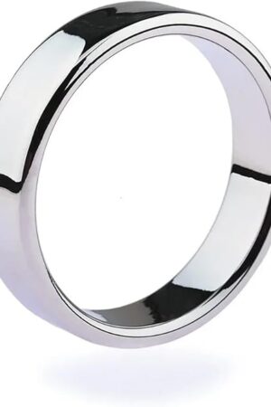 Big Size Metal Cock Penis Rings Male Scrotum Testis Restraints Ball Stretch Sex Toys for Men Gay Delay Ejaculation Adult Games(38MM)