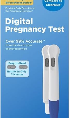 Amazon Basic Care Digital Pregnancy Test (Pack of 2)