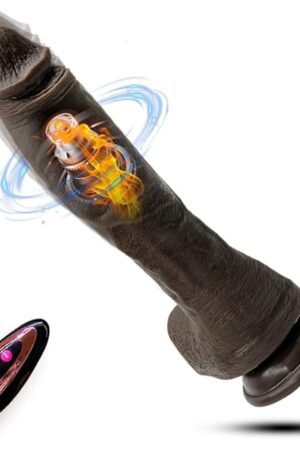 106" Thrusting Dildo Vibrator for Women, Realistic Vibrating Dildo with Remote Control Swing & 9 Vibrations Modes, Silicone Telescopic Dildos Sex Toys for Men Couple G-spot Anal Stimulation