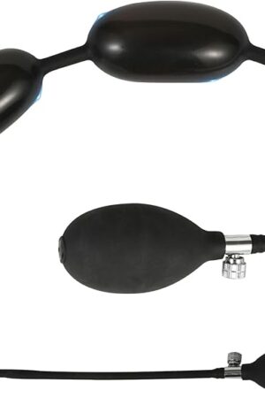 1358 Inches Black Soft Inflatable Male Urethral Sounds Kit Silicone Penis Plug Double Ball Dilator Massage Stretch Bladder Men Masturbation Adult Couples Special Sex Toys