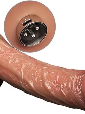 Huge Realistic Dildos 14" Extra Long Lifelike Penis with 3XLR Adapter for Sex Machine Dual Density Liquid Silicone Dildo G Spot Anal Play Adult Sex Toy