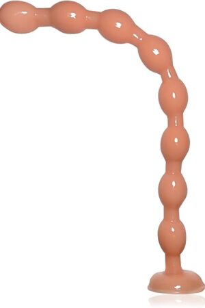 19.25 Inches Super Long Anal Beads Butt Plugs with 8 Thick Anal Balls Ultra Soft Anal Chain Anal Sex Toys with Strong Suction Cup Flexible Anal Plug Anal Trainer for Men Women YLMXHFC