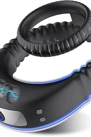 Vibrating Cock Ring Stimulator, Silicone Pleasure Penis Ring Vibrator Couples Adult Sex Toys for Men 10 Vibrations Remote Control Male Couple Sex Toy, Cock Rings Vibrators for Men