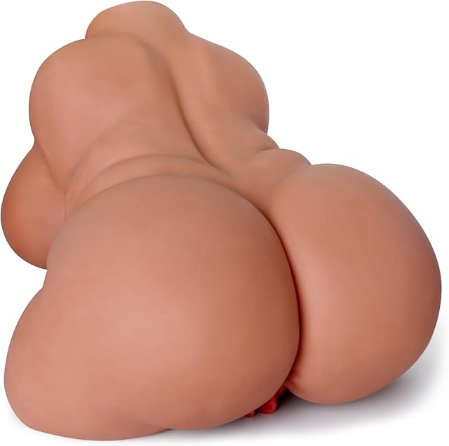BBW Sex Doll Sex Toy for Men with Plump Big Boobs and Ass Pussy, 129 LB Fat Brown Sex Doll, 3 in 1 Adult Male Masturbator with Realistic Lifelike Textured 3D Vaginal Anal Channels Mu?ecas Sexuales