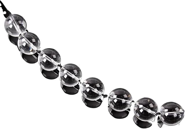 Female Glass Anal Beads Vaginal Balls Masturbation Anal Plug Butt Sex Toy Female Sex Products Vagina Kegel Balls for Women(Size M)