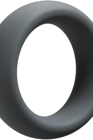 Doc Johnson OptiMALE - Tapered C-Ring - Stretchy Silicone - 40mm Unstretched Inner Diameter - Rounded Edges - Won't Dig Into Skin - Slate