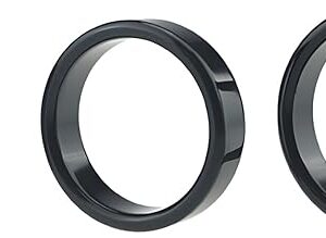 3PCS Metal Bondage Penis Ring Stretcher Male Exercise Cock Ring Set with Difference Sizes Adult Sex Toys(Black)