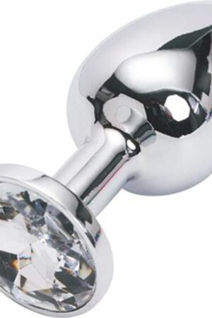 Fetish Deluxe -Edium-Sized Anal Plug Sex Love Games Bdsms Toys Super Quality Stainless Steel Ass Plugs Jewelry Kinkys Personal Massager for Women Lover Good Valentine 'S/Birthday Gift (White)